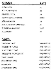 Cakelicious menu 1