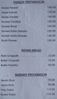 Hotel Pannadhay Palace Roof Top Restaurant menu 4