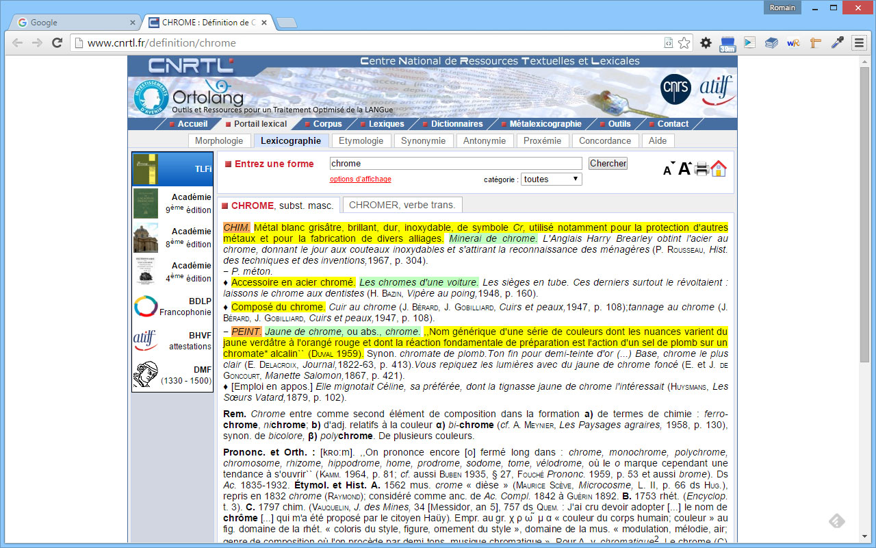 CNRTL pour Chrome Preview image 4