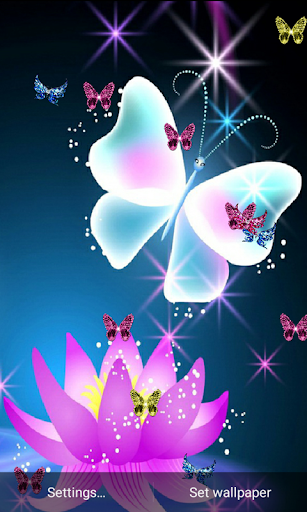 Z4 Neon Butterfly Wallpaper