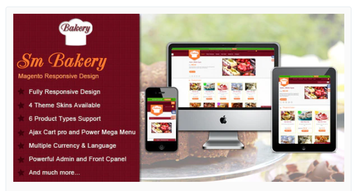 Magento bakery theme