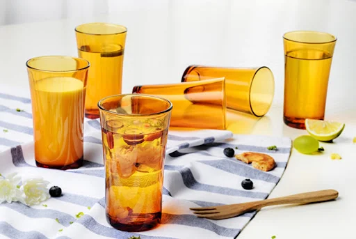 Bộ 6 Ly D1012D Duralex - Lys vàng Amber 280ml Thủy tinh cường lực cao cấp Pháp