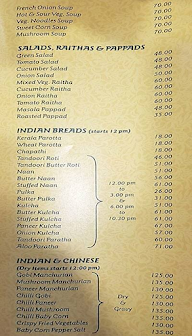 Brindavan Hotel menu 3