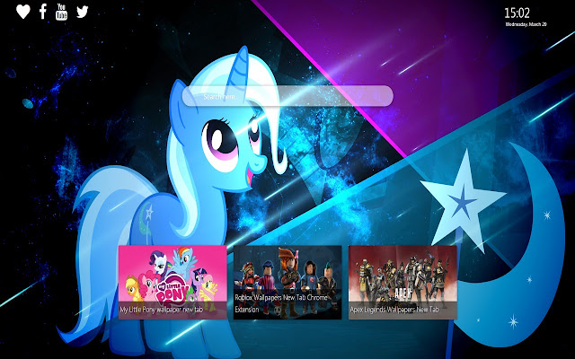 My Little Pony wallpaper new tab