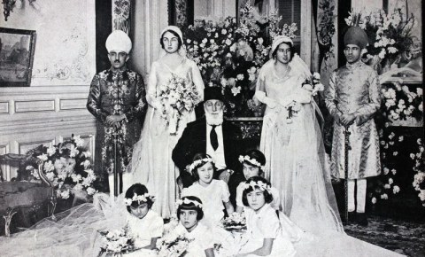 Khalifah terakhir, Abdul Mecid pada pesta pernikahan putrinya