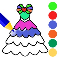 Dress Coloring Book  Dress Toys Coloring