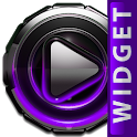 Poweramp  widget Purple Glow icon