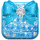Download Glitter Love Blue Bow Diamond Keyboard Theme For PC Windows and Mac 10001001