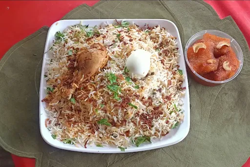 Special Chicken Dum Biryani With Double Ka Meetha