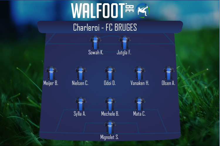 Composition FC Bruges | Charleroi - FC Bruges (26/08/2022)