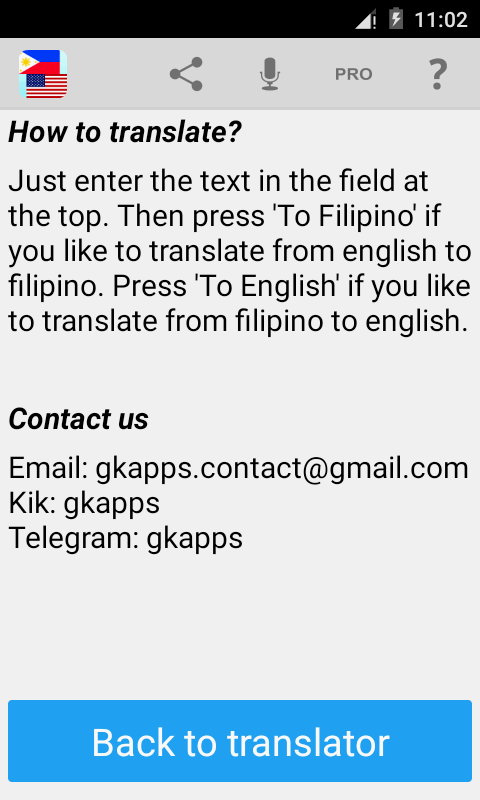 Book report tagalog translation