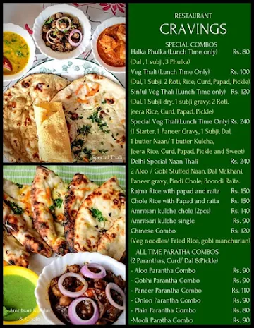 Cravings menu 