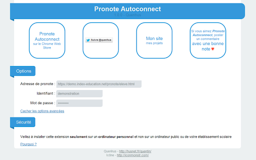 Pronote Autoconnect