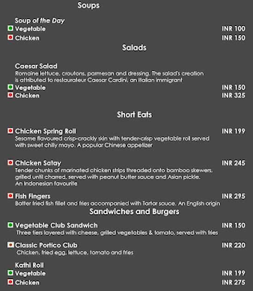 Brunchilly - Sarovar Portico menu 