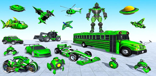 Army Bus Robot Bus Game 3D