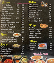 Samadha Cafe menu 1