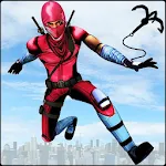 Cover Image of Download Flying Robot Ninja Rope Hero: Gangster Crime City 1.5 APK