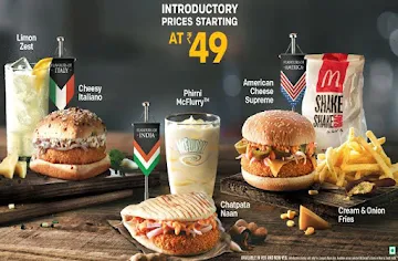 McDonald's menu 