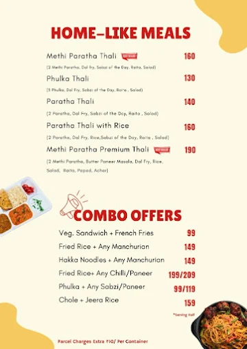 Sukoon Swaad menu 