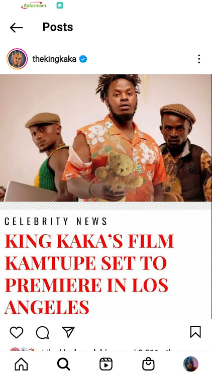 King Kaka's new film "Kamtupe" now played on Hollywood