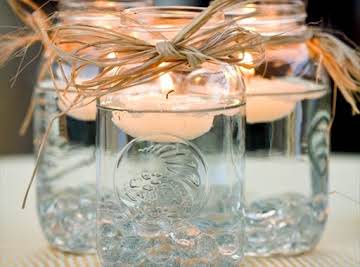 DIY Mason Jar Floating Candles