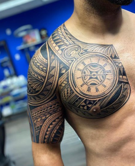  Polynesian Arm Sleeves Men Tattoo