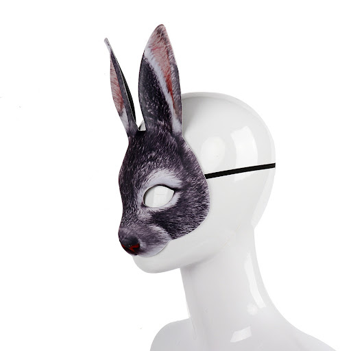Title 18, Carnival Party Masquerade EVA Half Face Rabbit ...