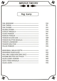 Masala Theory menu 8