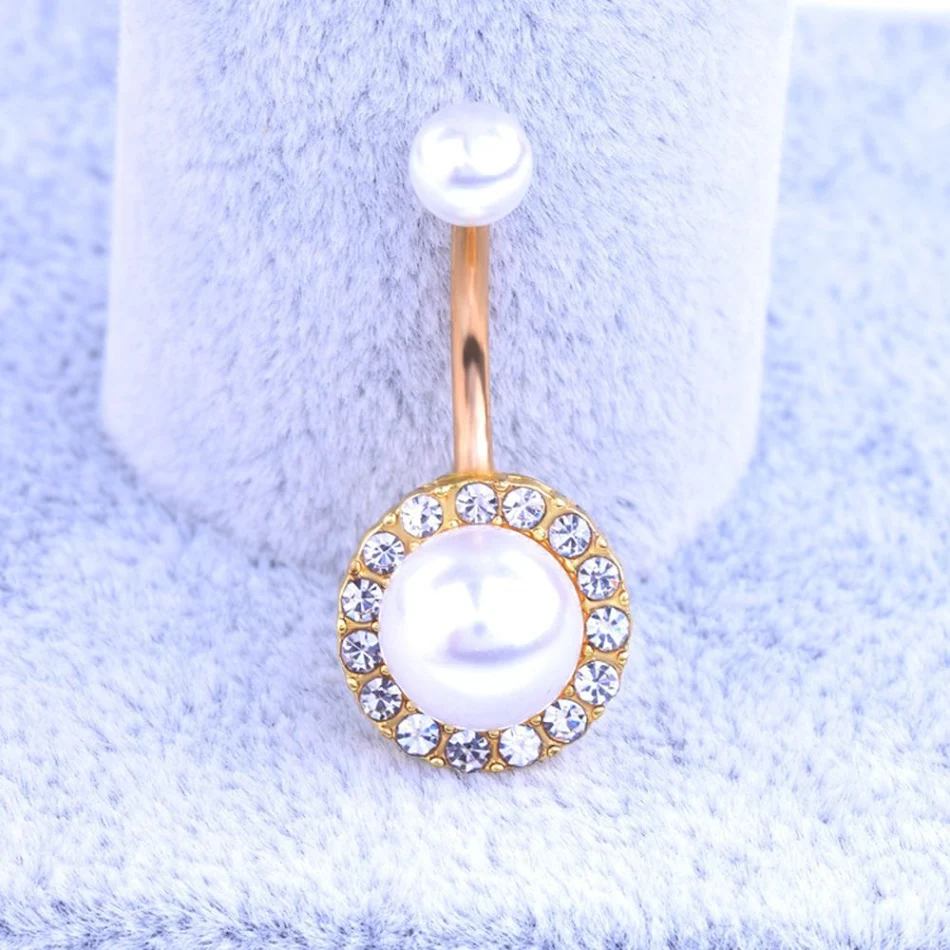 Piercing nombril barbell en acier inoxydable bijou de corps femme, stud ombligo, design élégant et durable, pour un look tendance.