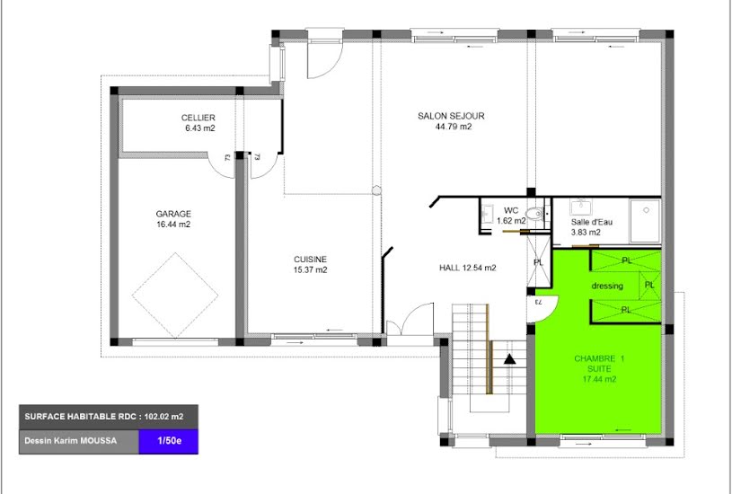  Vente Terrain + Maison - Terrain : 750m² - Maison : 160m² à Baulne (91590) 