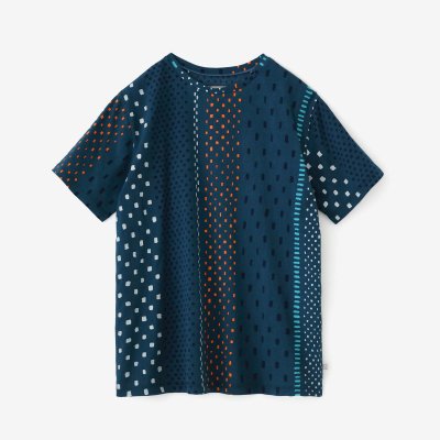 信頼も厚い ◯予約】高島縮 （※7月1 半袖Tシャツ／霰縞（あられじま） 40/40 パンツ