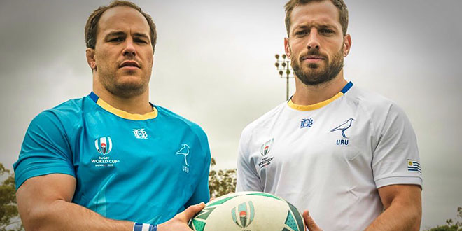 Uruguay's main blue and alternate jerseys.