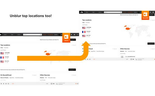 SoundCloud Unblur