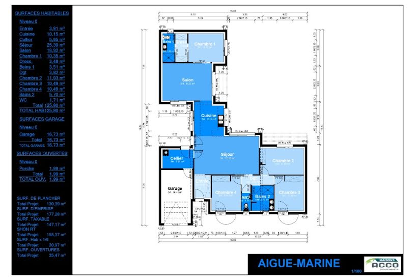  Vente Terrain + Maison - Terrain : 757m² - Maison : 125m² à Port-Des-Barques (17730) 