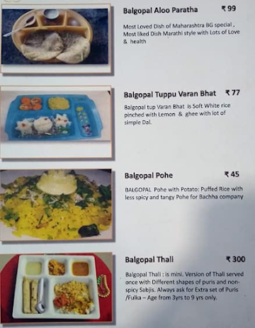 Purnabramha Maharashtrian Restaurant menu 