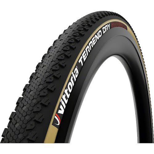 Vittoria Terreno Dry Tire - 700 x 38, Clincher, Folding, Black/Tan