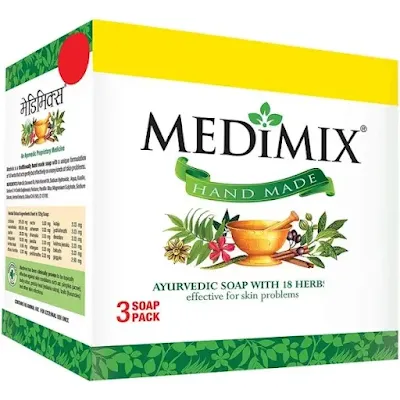 Medimix Ayurvedic Soap With 18 Herbs (Box) - Pack Of 3 - Brand Offer - 3 pcs