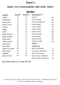 Mauli Ice-Cream Snacks and Milk Center menu 1