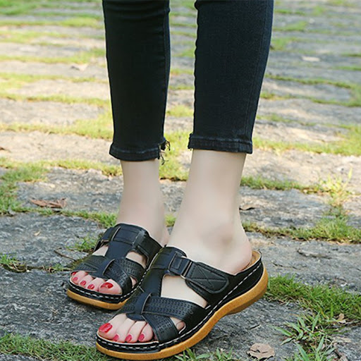 Title 6, New Solid Color Platform Cross Towing Ladies Sh...