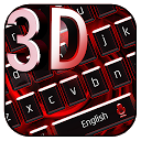 ダウンロード 3D Red Black Keyboard Theme をインストールする 最新 APK ダウンローダ