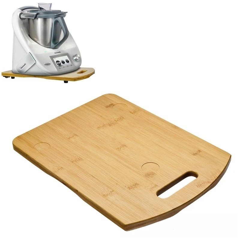 Holz Kochmaschine Tablett Küchenarbeitsplatte Kaffee Maschine Gleitbasis, verschiebbar, schützt Oberfläche und spart Platz.