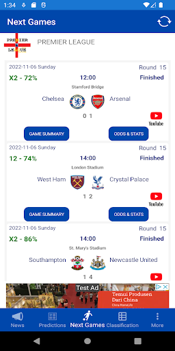 Screenshot Football - England Premier