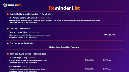 IPTV Smart Purple Player - No Ads