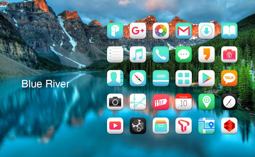 Blue River launcher theme