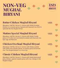 ZAZA Mughal Biryani menu 4