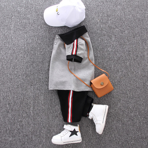 Title 6, New style boys summer short sleeve two-piece s...
