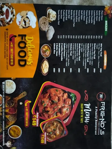 Friends Food Corner menu 