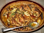 Roasted Chicken ProvenÃ§al was pinched from <a href="http://cooking.nytimes.com/recipes/1017327-roasted-chicken-provencal" target="_blank">cooking.nytimes.com.</a>