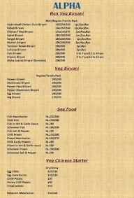 Alpha - House of Biryani & Tandoor menu 8