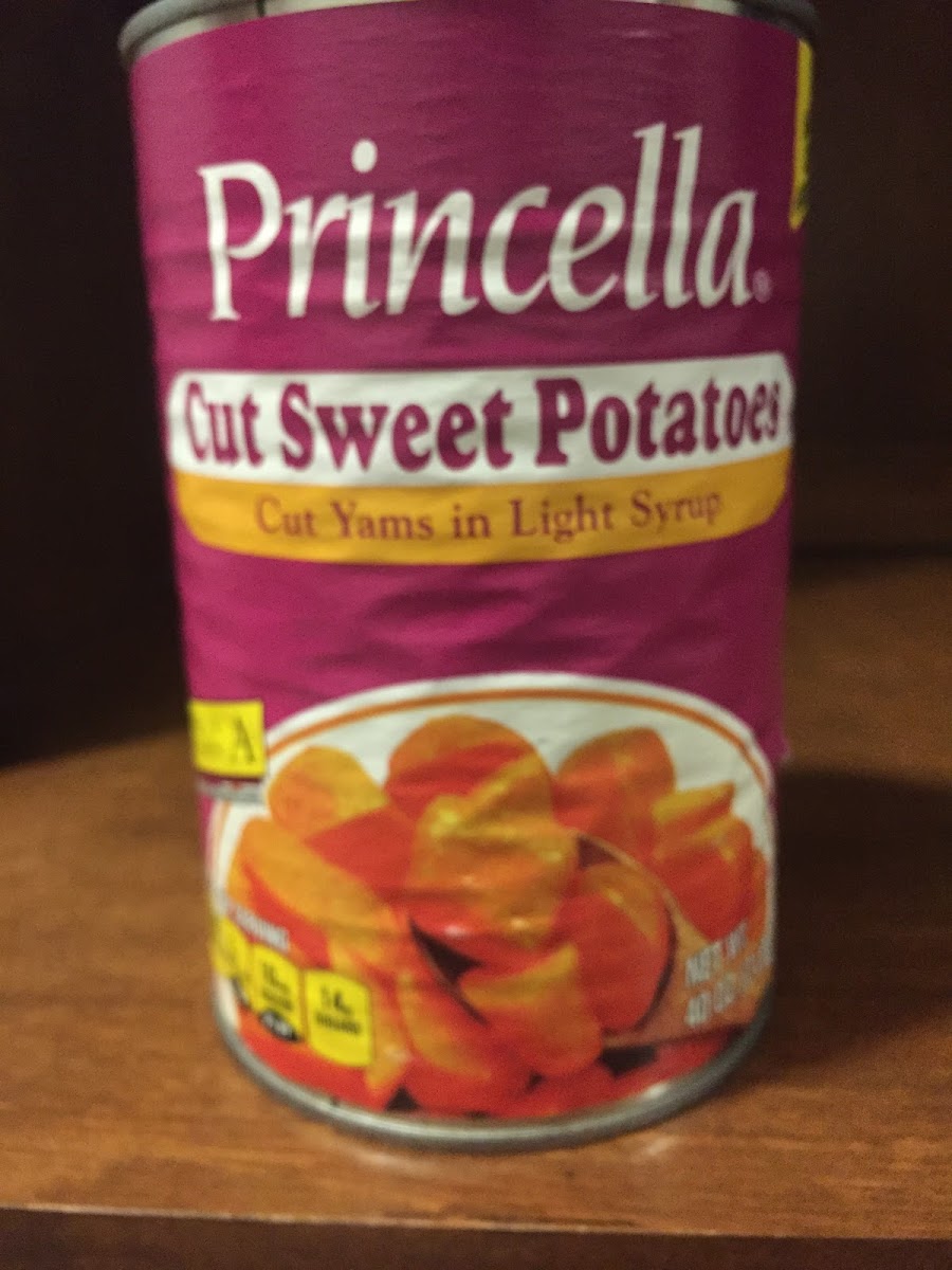 Cut Sweet Potatoes In Light Syrup